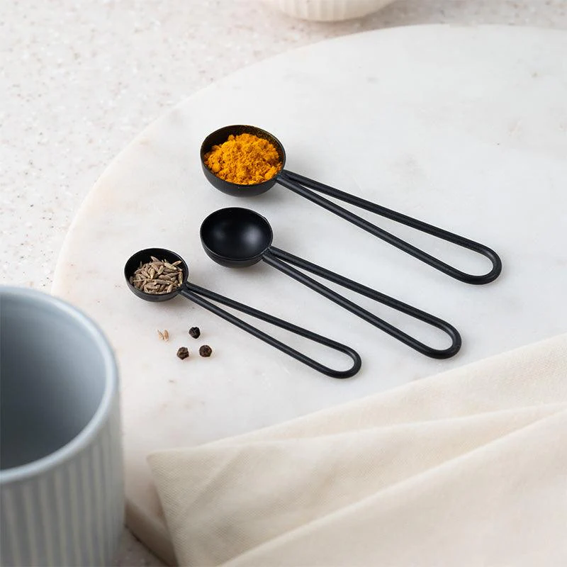 Jimo Measuring Spoon (Black) - Set Of Three